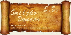 Smiljko Dancer vizit kartica